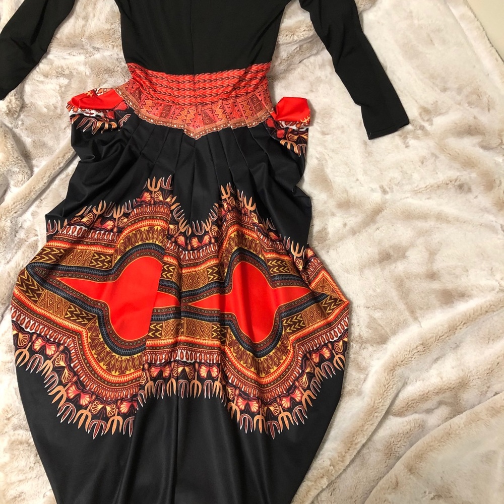 Dress with African print